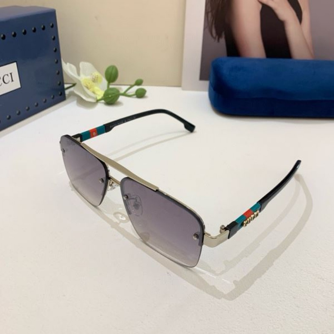 ミリタリーな ダークな 神秘的な GUCCI グッチ コピー サングラス クールな 個性的な