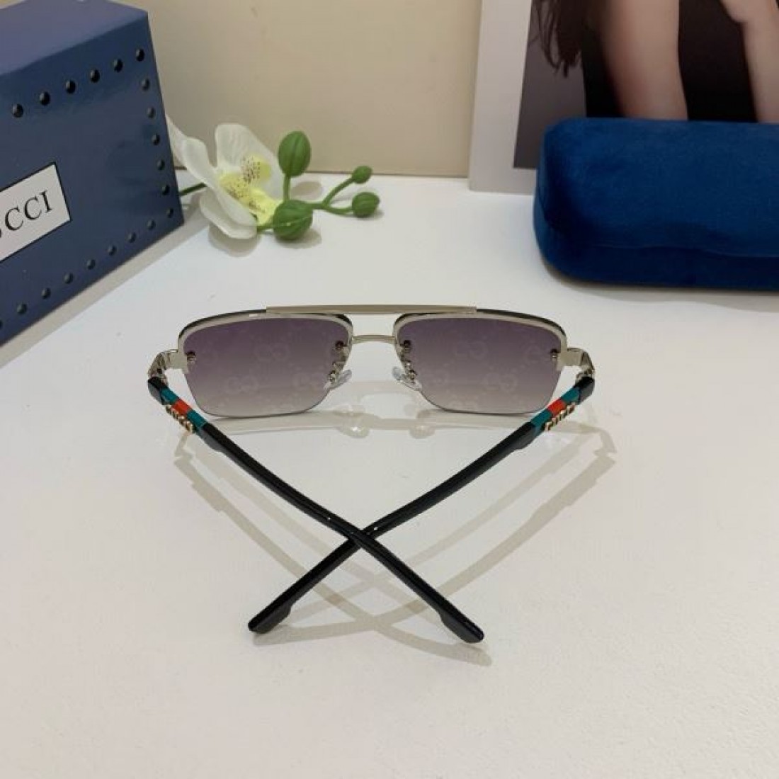 ミリタリーな ダークな 神秘的な GUCCI グッチ コピー サングラス クールな 個性的な