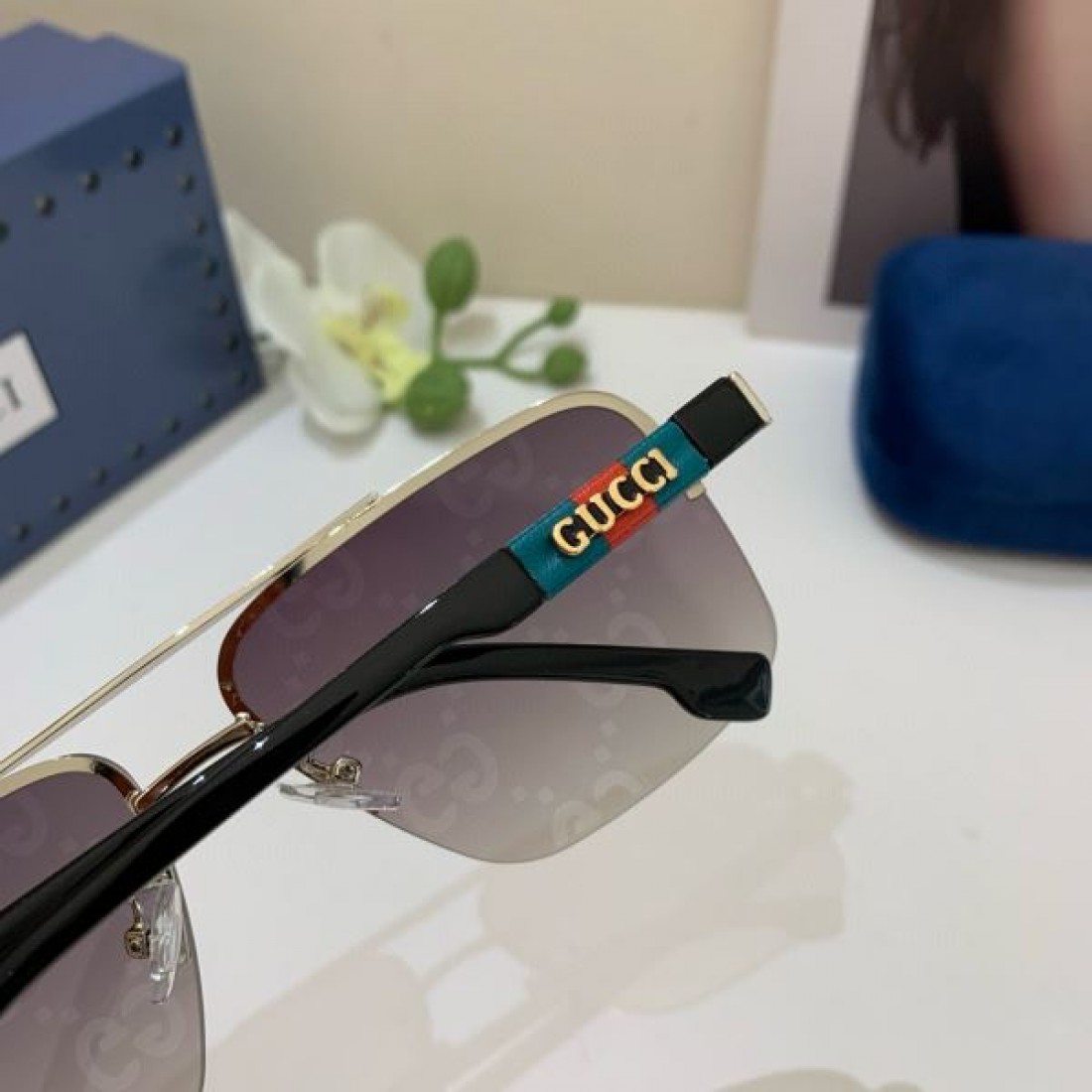 ミリタリーな ダークな 神秘的な GUCCI グッチ コピー サングラス クールな 個性的な