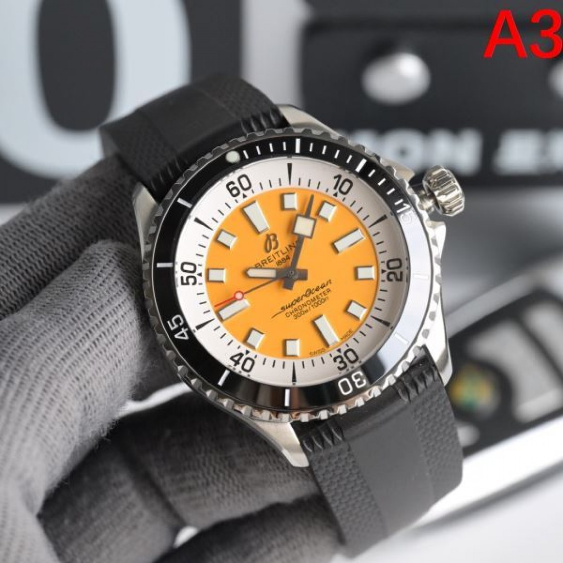 BREITLING ブライトリング コピー スポーツ腕時計 ラバーストラップ ワイドベゼル 視認性フェイス 旬顔アウトドア デイリー主力