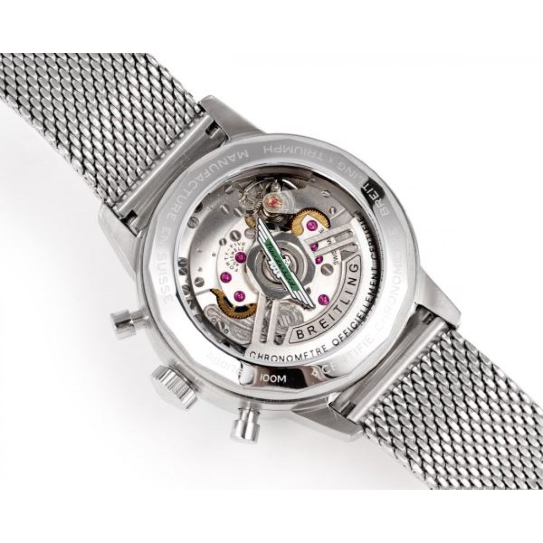 多眼フェイス メッシュブレス サイドボタン BREITLING ブライトリング コピー 腕時計 ラウンドケース クラシックスポーティー
