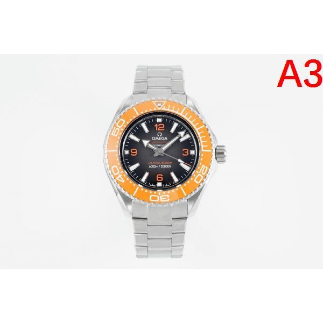 OMEGA オメガ コピー 腕時計 シーマスター風 メタルブレス 回転ベゼル アラビア数字インデックス ダイバーズ調 メンズ向け