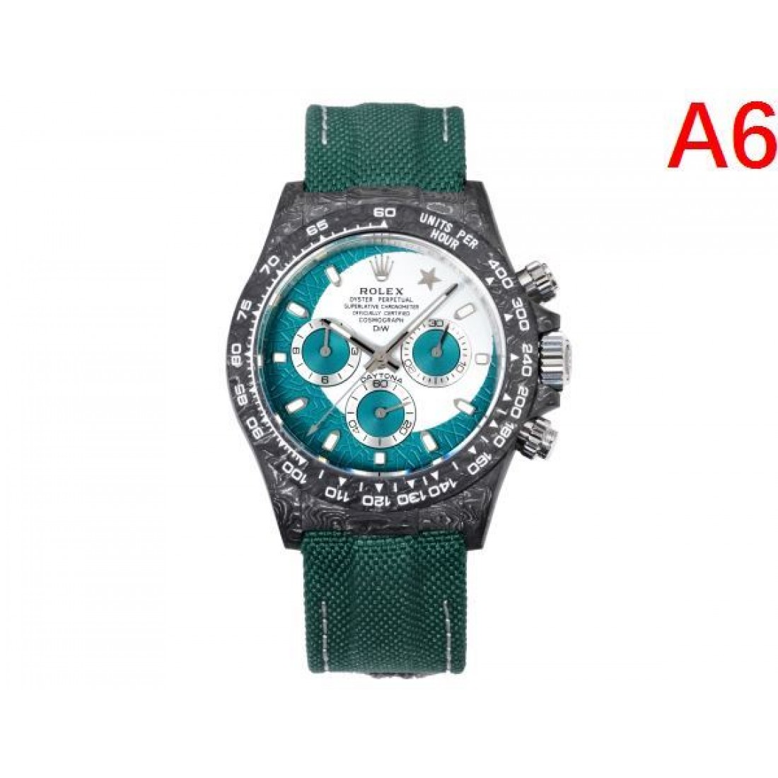 クロノグラフウォッチ カーボン調ケース ROLEX ロレックス コピー デイトナ ラバーストラップ スポーツラグジュアリー 主役級