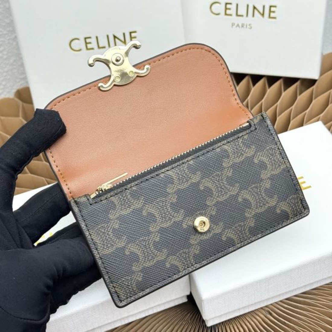 プレミアム 洗練 CELINE セリーヌ コピー 長財布 タイムレス 高品質