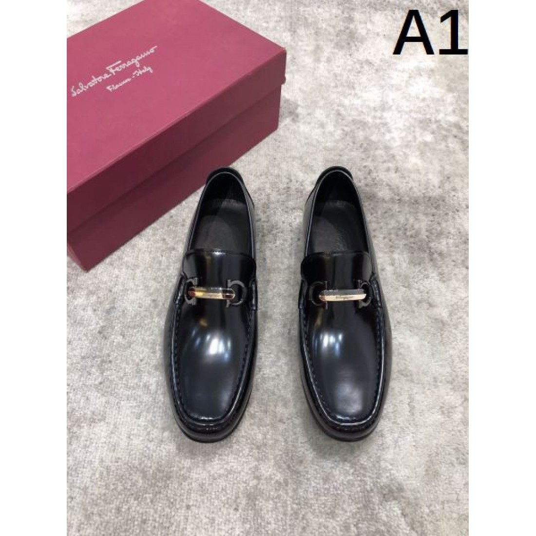 ガンチーニアクセント ドレスローファー エレガントスタイル Salvatore Ferragamo サルヴァトーレフェラガモ コピー ローファー
