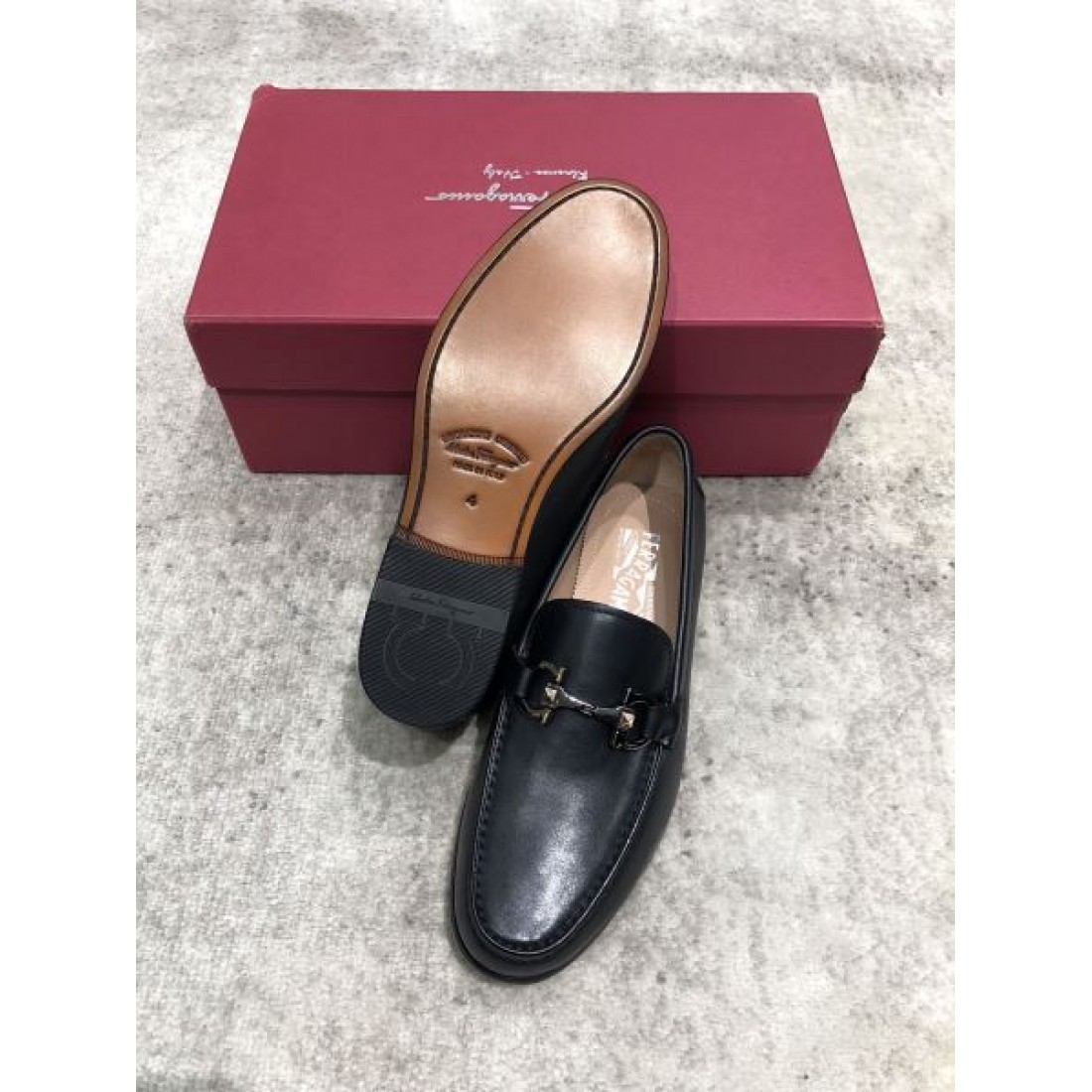 ビットローファー エナメル調 ドレススタイル スリップオン Salvatore Ferragamo サルヴァトーレフェラガモ コピー シューズ