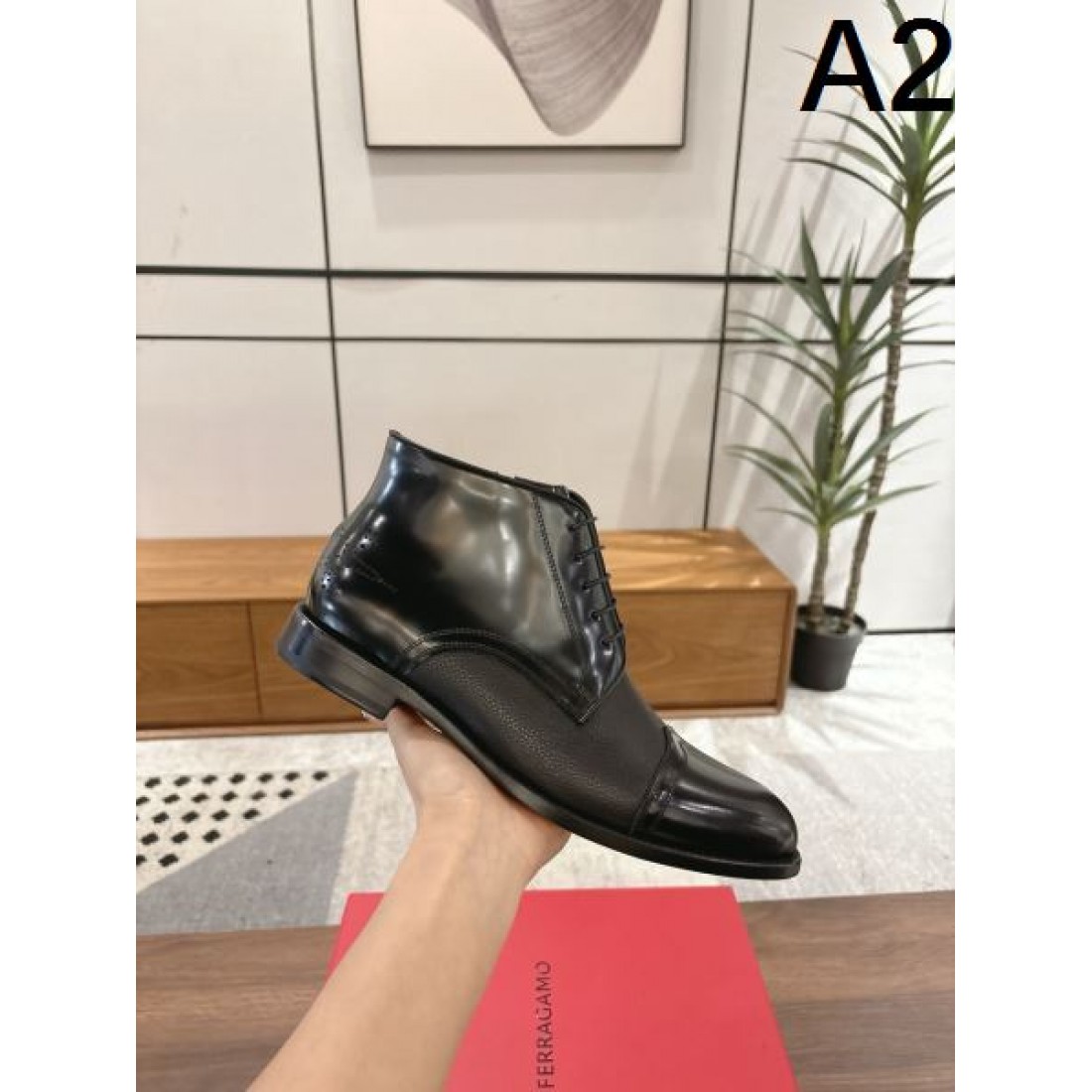 異素材コンビブーツ レトロエレガント こなれ感演出 着映え仕様 売れ筋候補 FERRAGAMO サルヴァトーレ フェラガモ コピー ブーツ