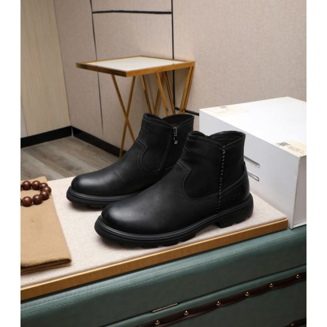 メンズ 本革調 防滑 ソフトレザー ショートブーツ UGG アグ コピー ブーツ クッション性 保温性 カジュアルシューズ