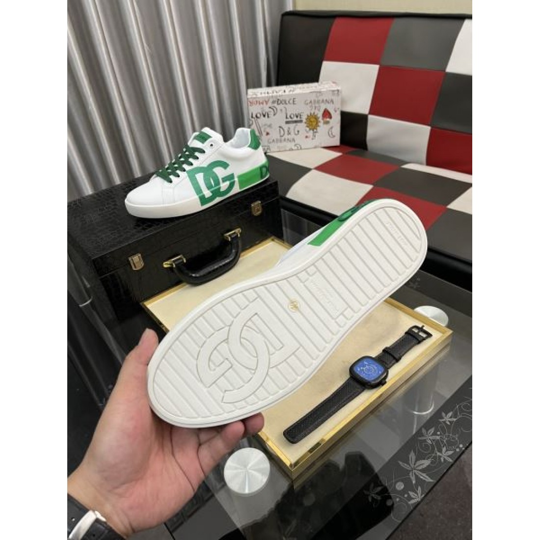 大胆 イタリアン モード DOLCE&GABBANA ドルチェ＆ガッバーナ コピー カジュアルシューズ 