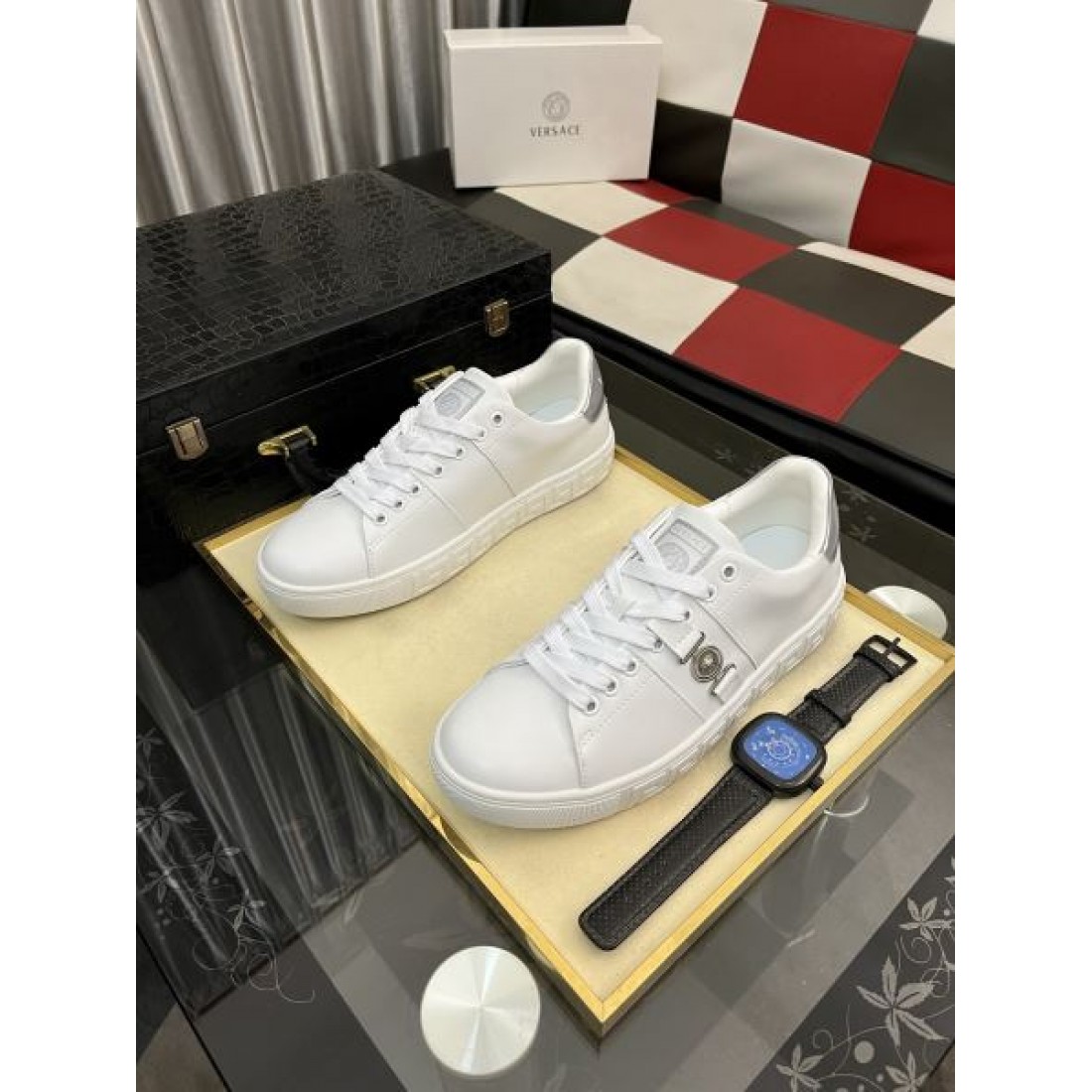 モダン 個性的 VERSACE ヴェルサーチェ コピー カジュアルシューズ クール 印象的