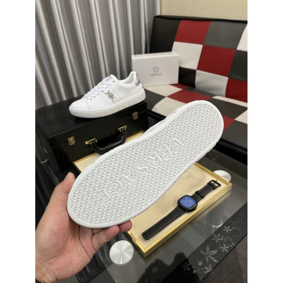 モダン 個性的 VERSACE ヴェルサーチェ コピー カジュアルシューズ クール 印象的