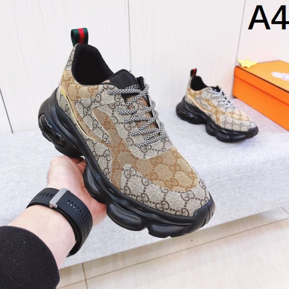 スタイリッシュ 定番 GUCCI グッチ コピー スニーカー 洗練 安定感