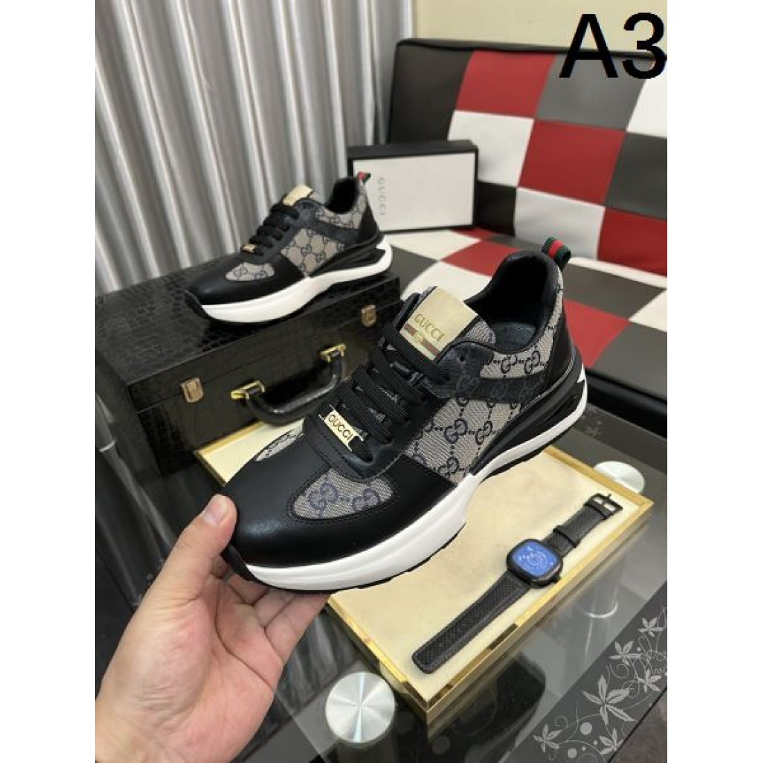 ラグジュアリー 王道 GUCCI グッチ コピー スニーカー 存在感 洗練