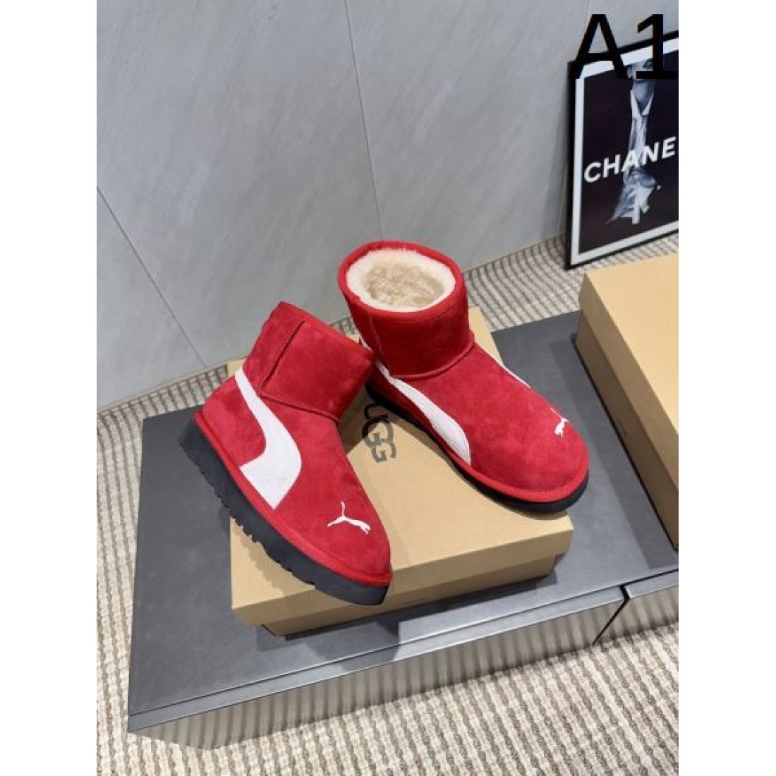 ムートンブーツ ショート丈 ボアライニング 防寒ブーツ デイリー主力 あったか UGG アグ コピー ブーツ レディース 人気モデル