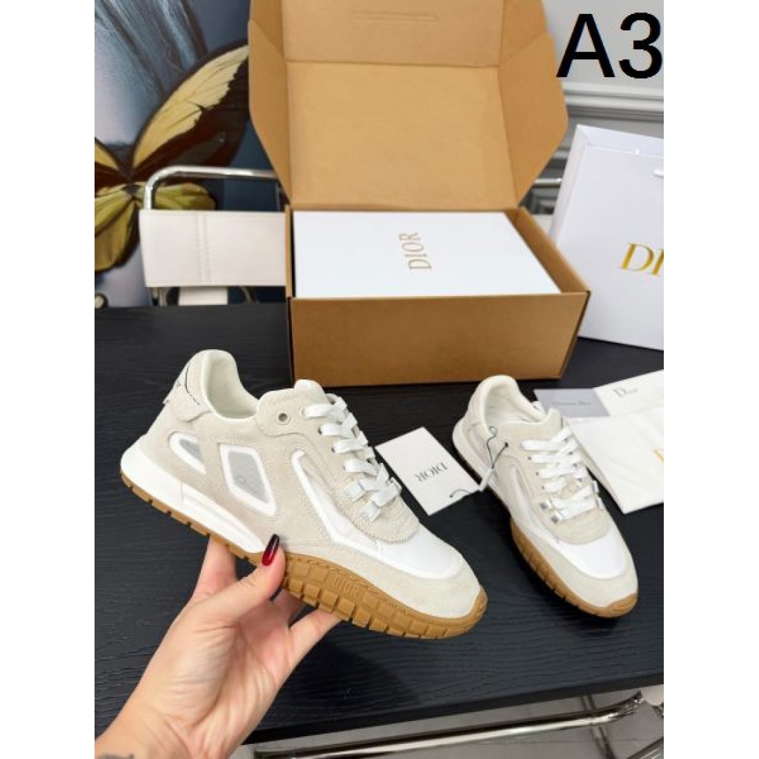 正統派 上質 DIOR ディオール コピー カジュアルシューズ 落ち着き 大人向け