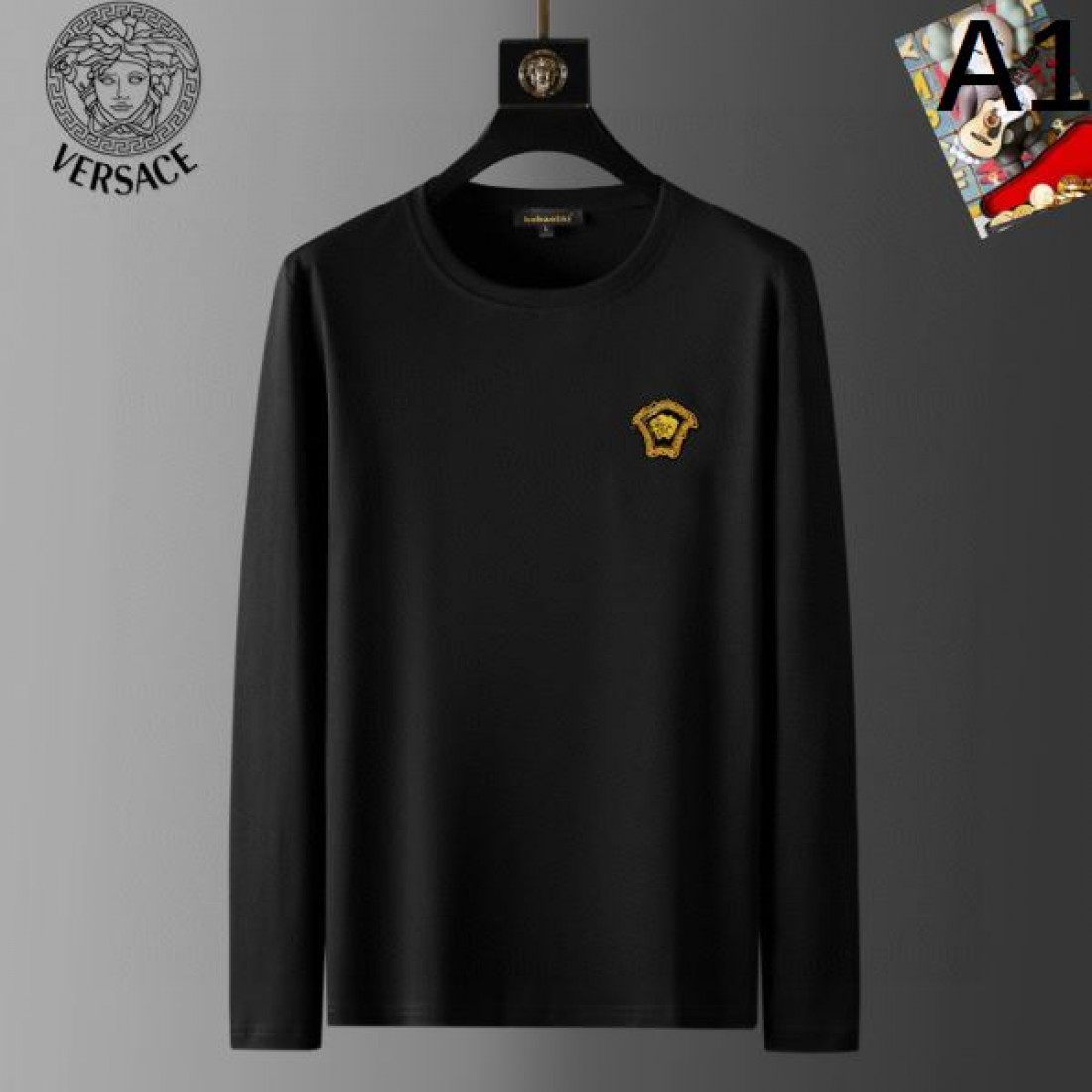 スタイリッシュ 高級感 VERSACE ヴェルサーチェ コピー 長袖Tシャツ 洗練 存在感