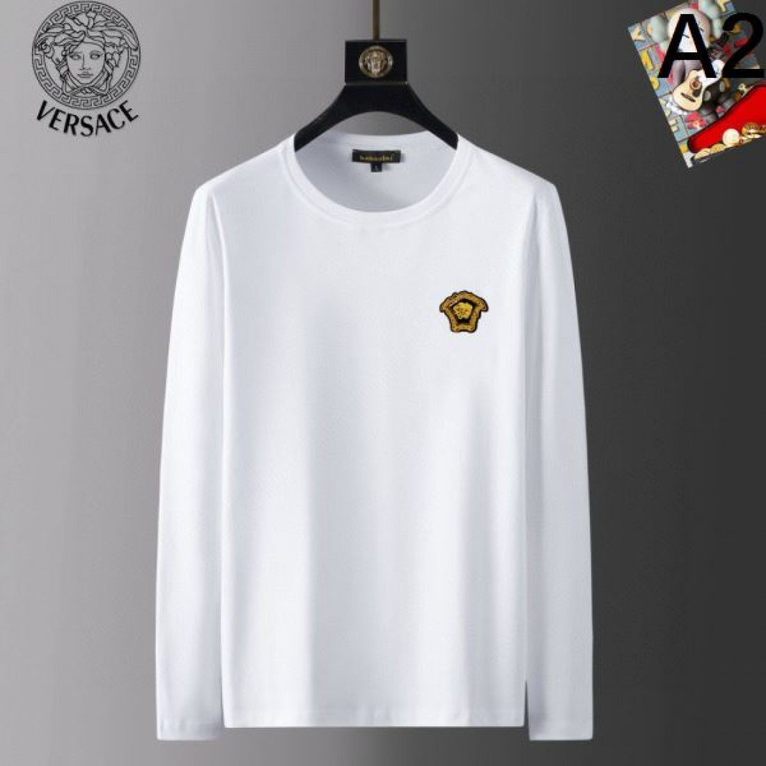 スタイリッシュ 高級感 VERSACE ヴェルサーチェ コピー 長袖Tシャツ 洗練 存在感