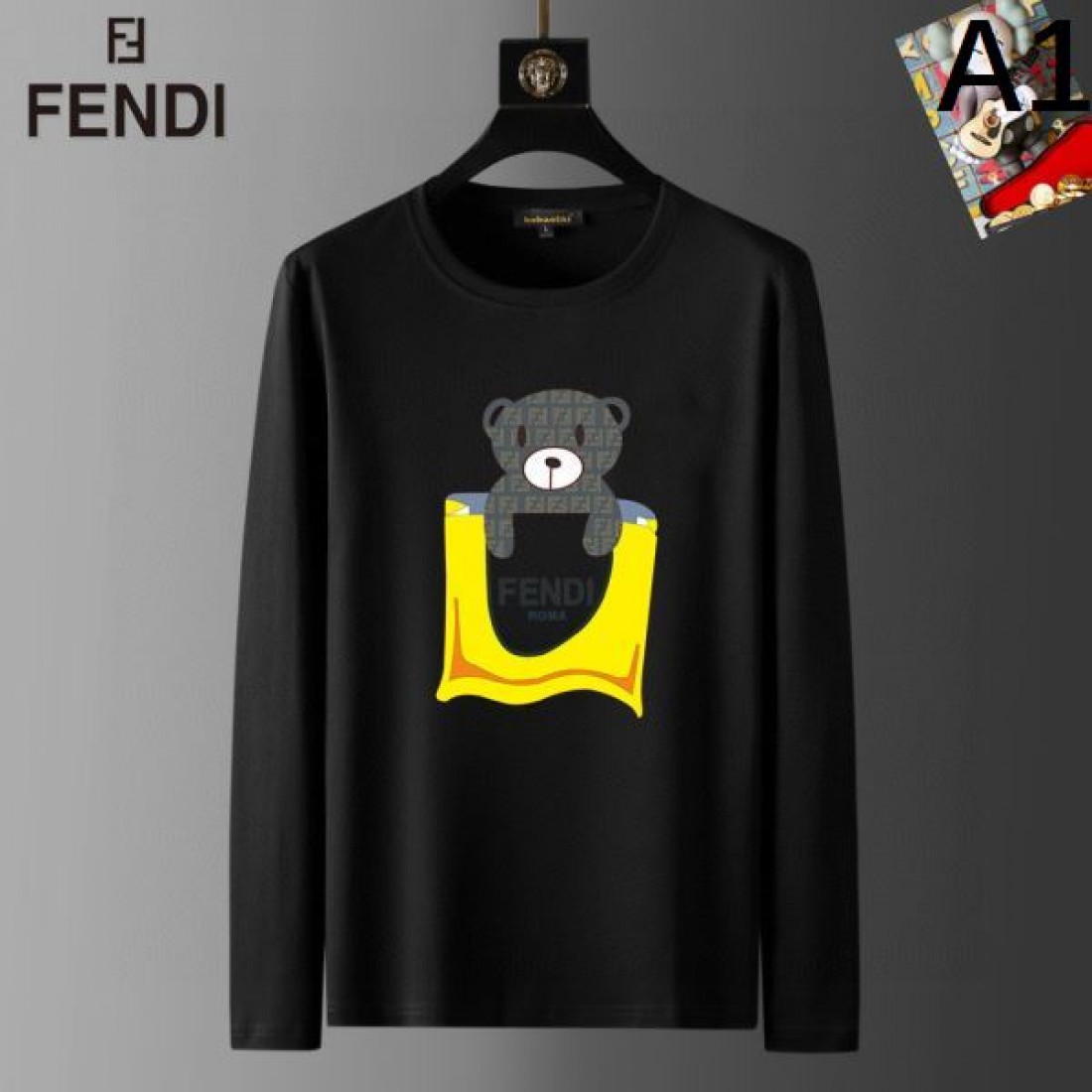 モダン 上質 FENDI フェンディ コピー 長袖Tシャツ 洗練 高級感