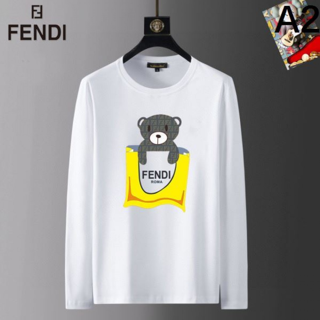 モダン 上質 FENDI フェンディ コピー 長袖Tシャツ 洗練 高級感