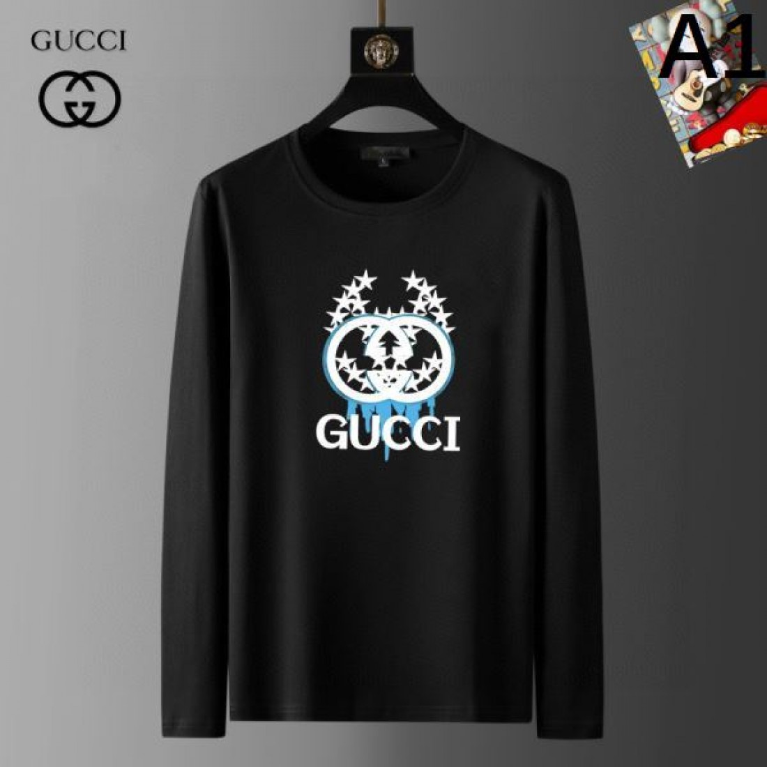  シンプル 上品 GUCCI グッチ コピー 長袖Tシャツ 洗練 定番