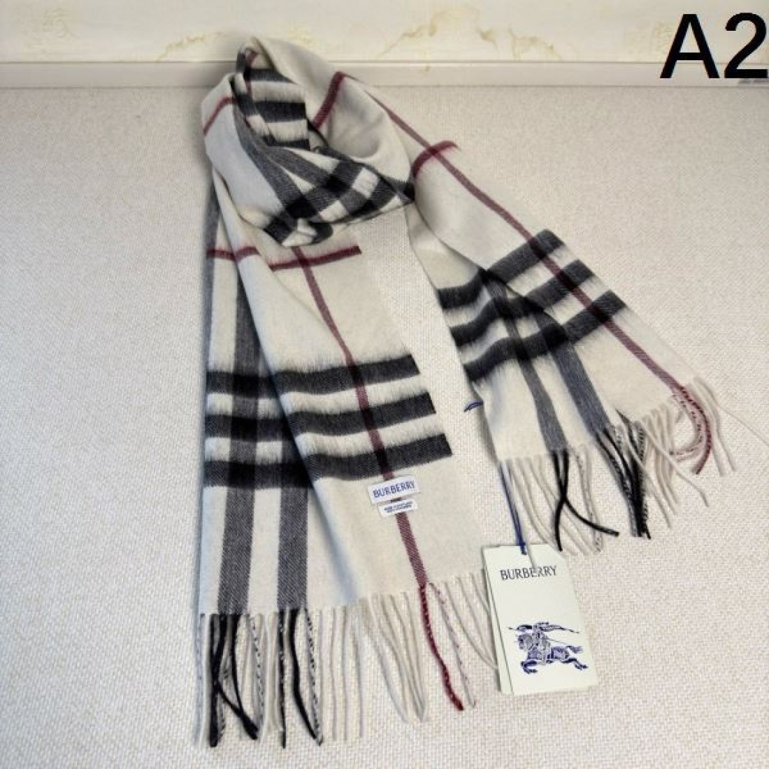 ヴィンテージ 高級感 BURBERRY バーバリー コピー マフラー キャメルブラウン×ブラックチェック レトロ格子柄 フリンジディテール 柔らか素材 秋冬コーデ