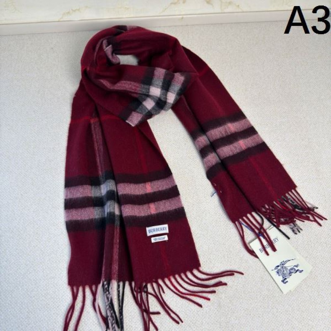 ヴィンテージ 高級感 BURBERRY バーバリー コピー マフラー キャメルブラウン×ブラックチェック レトロ格子柄 フリンジディテール 柔らか素材 秋冬コーデ