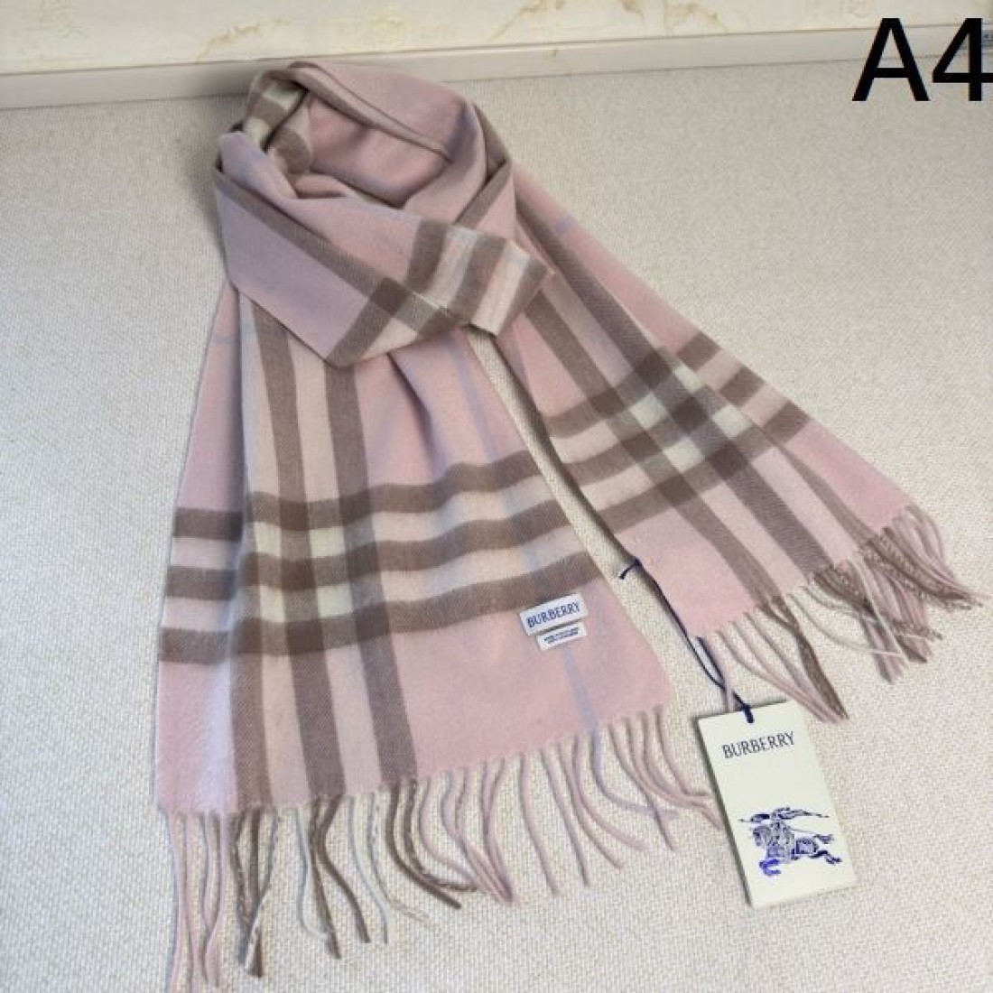 ヴィンテージ 高級感 BURBERRY バーバリー コピー マフラー キャメルブラウン×ブラックチェック レトロ格子柄 フリンジディテール 柔らか素材 秋冬コーデ