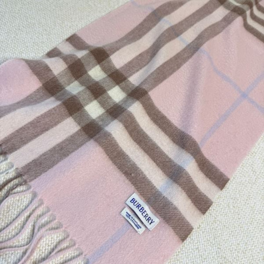 ヴィンテージ 高級感 BURBERRY バーバリー コピー マフラー キャメルブラウン×ブラックチェック レトロ格子柄 フリンジディテール 柔らか素材 秋冬コーデ