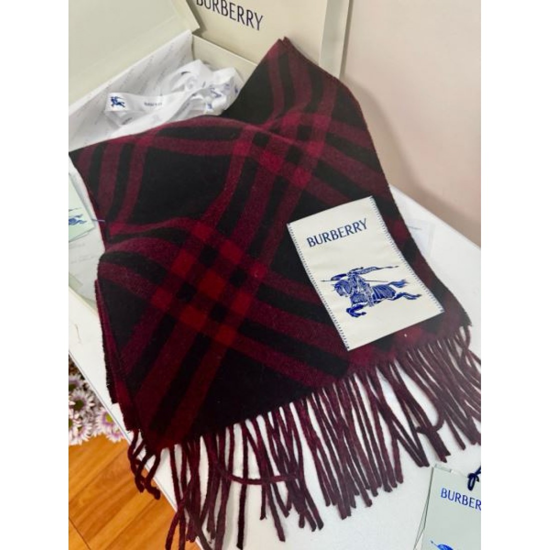 定番 高級感 BURBERRY バーバリー コピー ストール ベージュトーン×ダークラインチェック ブランド象徴パターン 大判サイズ 柔らかタッチ