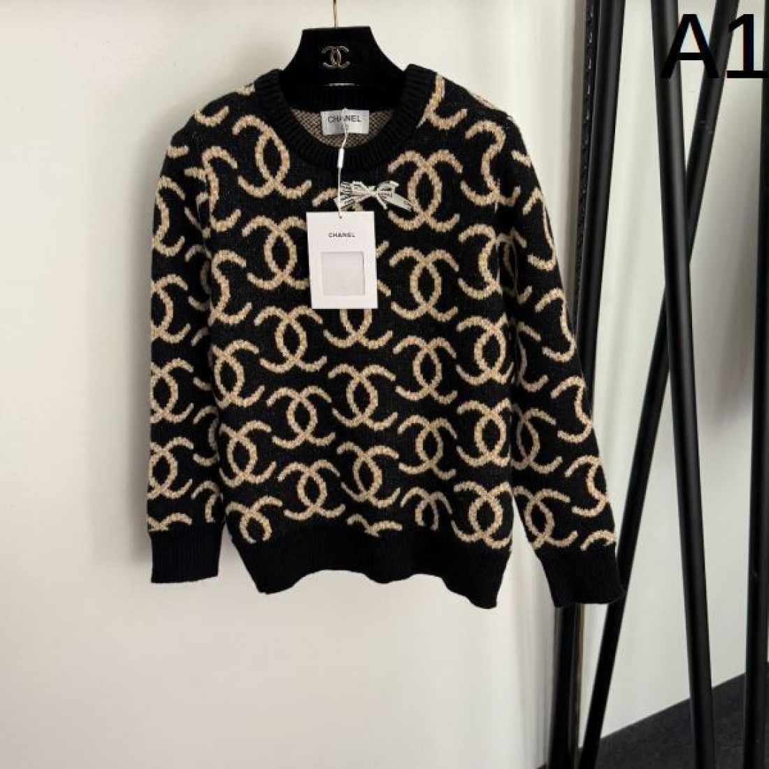 シンプル 高級感 CHANEL シャネル コピー 長袖ニット 軽やか素材 着心地良好