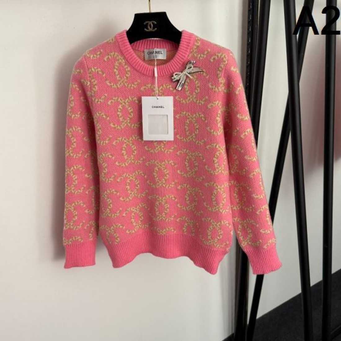 シンプル 高級感 CHANEL シャネル コピー 長袖ニット 軽やか素材 着心地良好