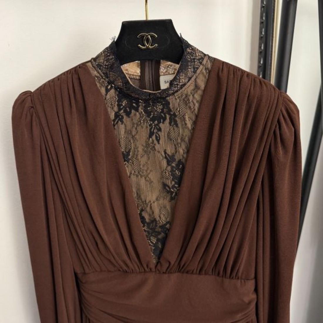 エレガント クラシック 気品 YSL イヴ・サンローラン コピー ワンピース 大人っぽい