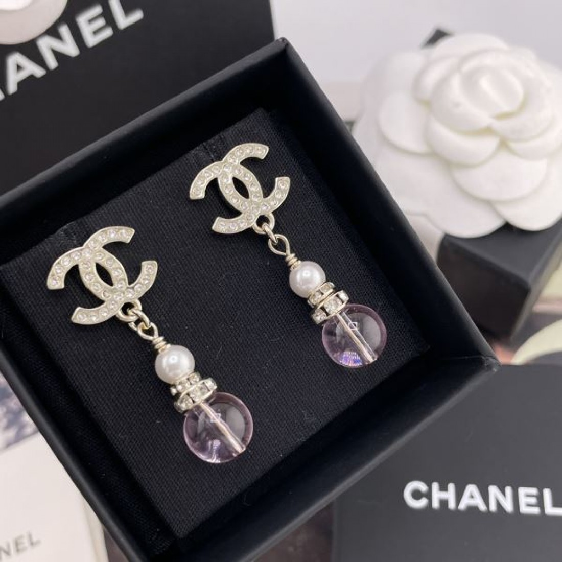 凛とした 高感度 CHANEL シャネル コピー イヤリング 優雅ライン 美品水準