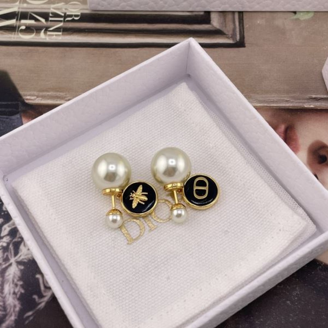 都会的 モダン DIOR ディオール コピー イヤリング 上質素材 状態良好