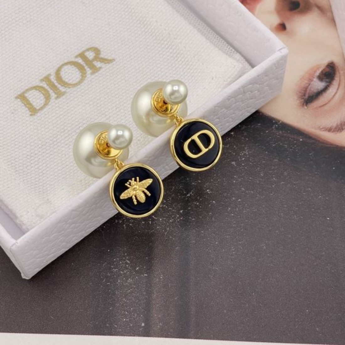 都会的 モダン DIOR ディオール コピー イヤリング 上質素材 状態良好