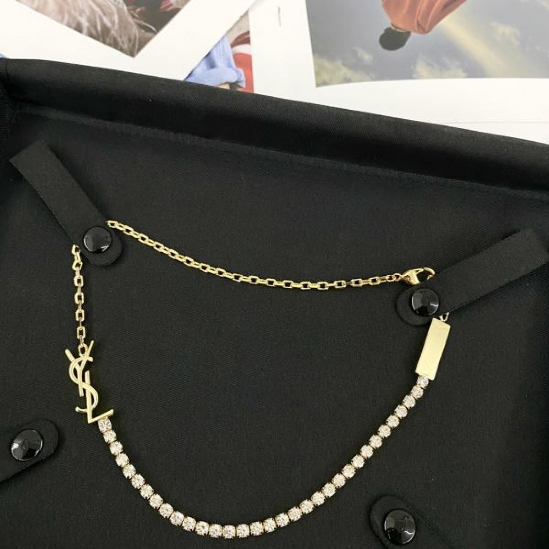 シック モード感 スタイリッシュ YSL サンローラン コピー ネックレス 存在感