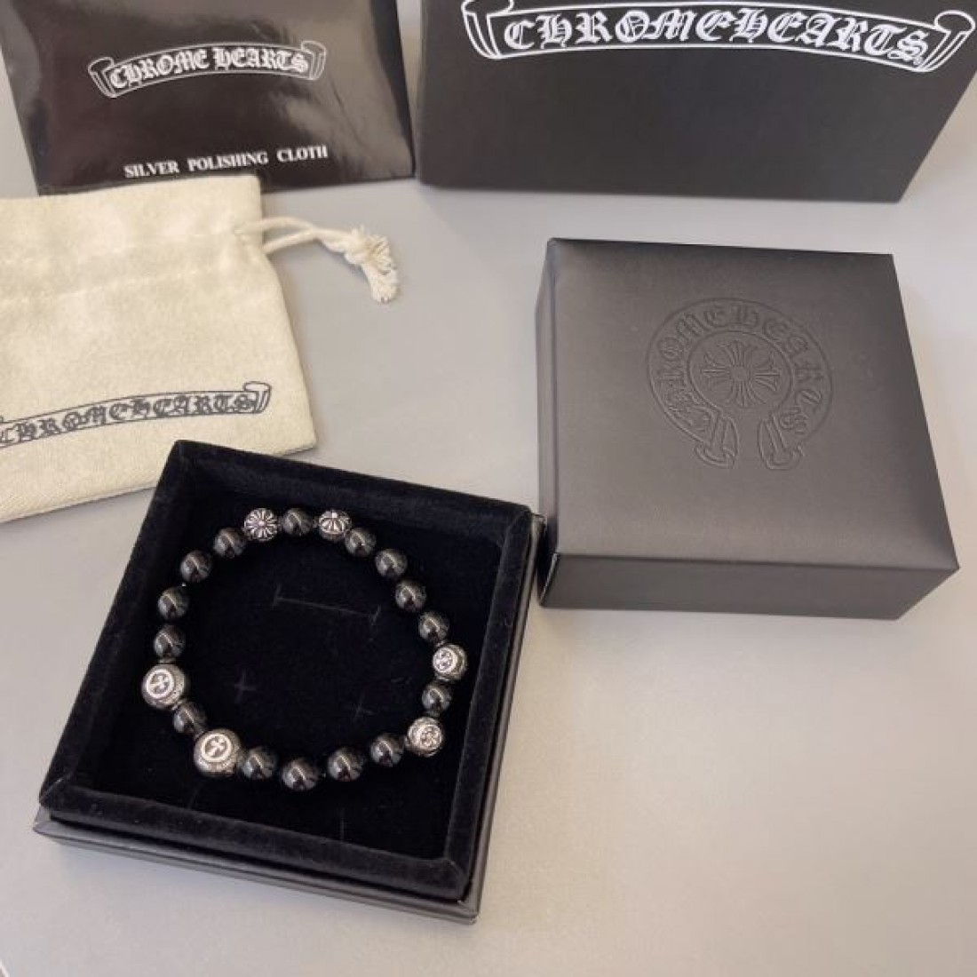 モード感 メンズ向け 強め CHROME HEARTS コピー クロムハーツ ブレスレット 高評価 