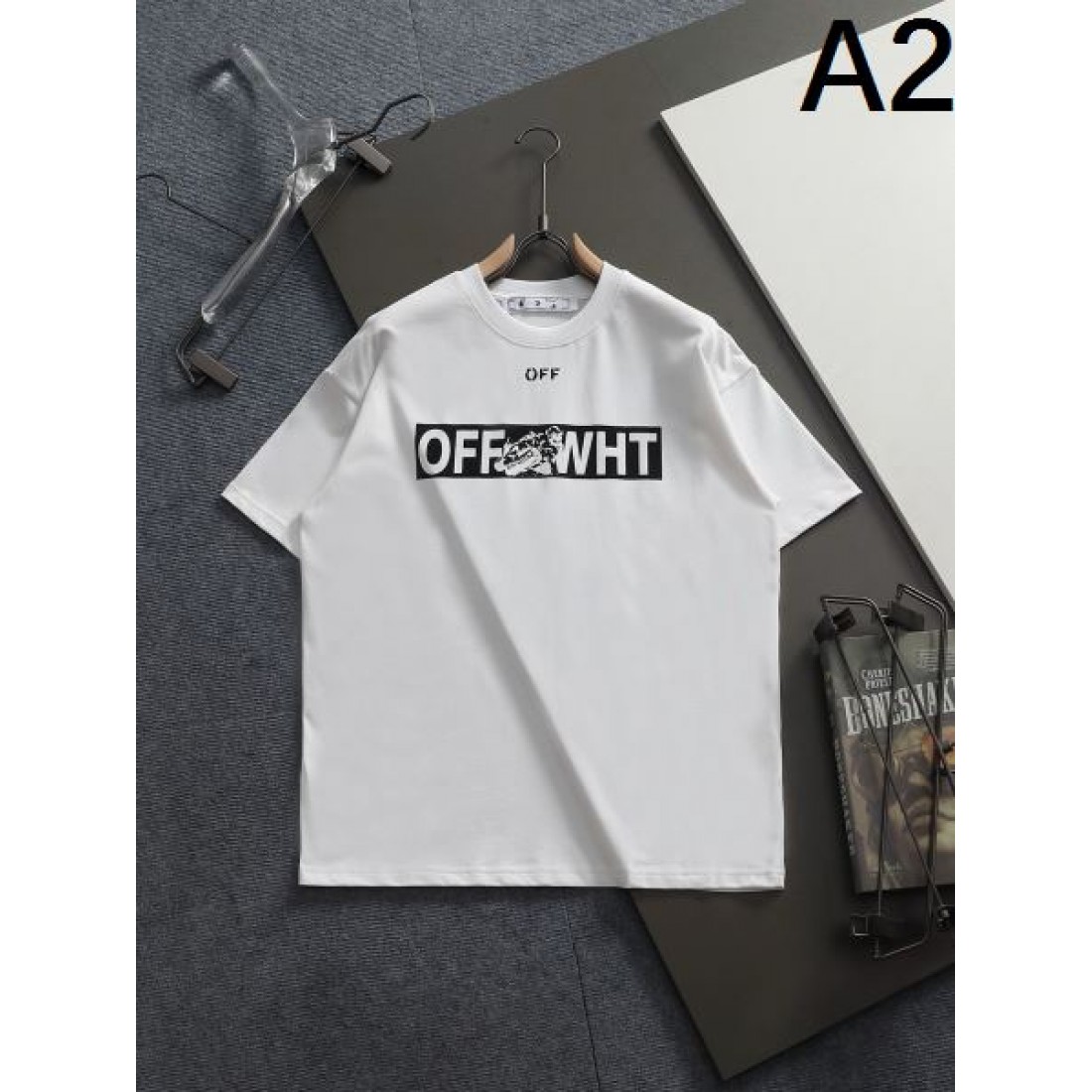 エッジィ 個性派 OFF-WHITE オフホワイト コピー 半袖Tシャツ 映える トレンド感 