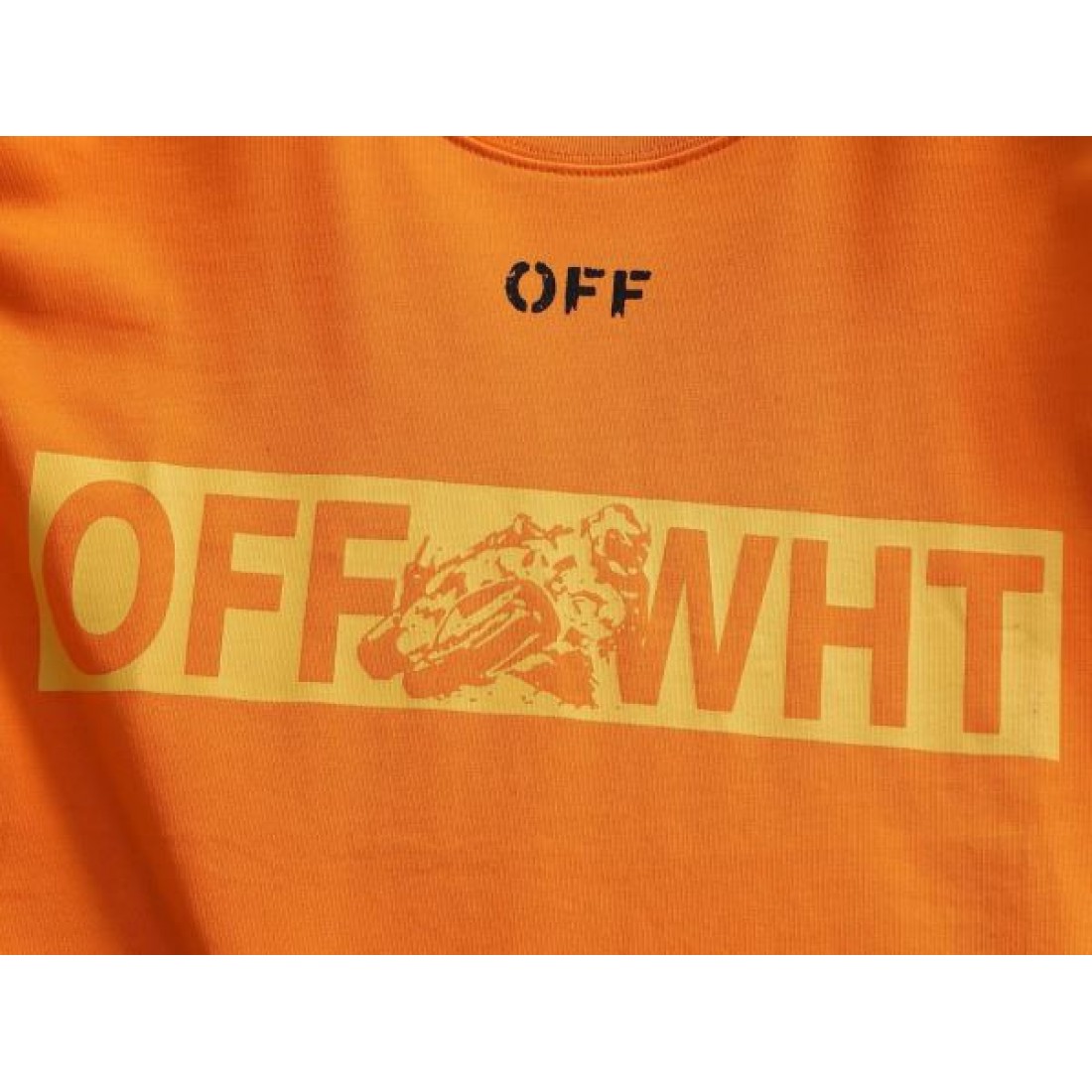 エッジィ 個性派 OFF-WHITE オフホワイト コピー 半袖Tシャツ 映える トレンド感 