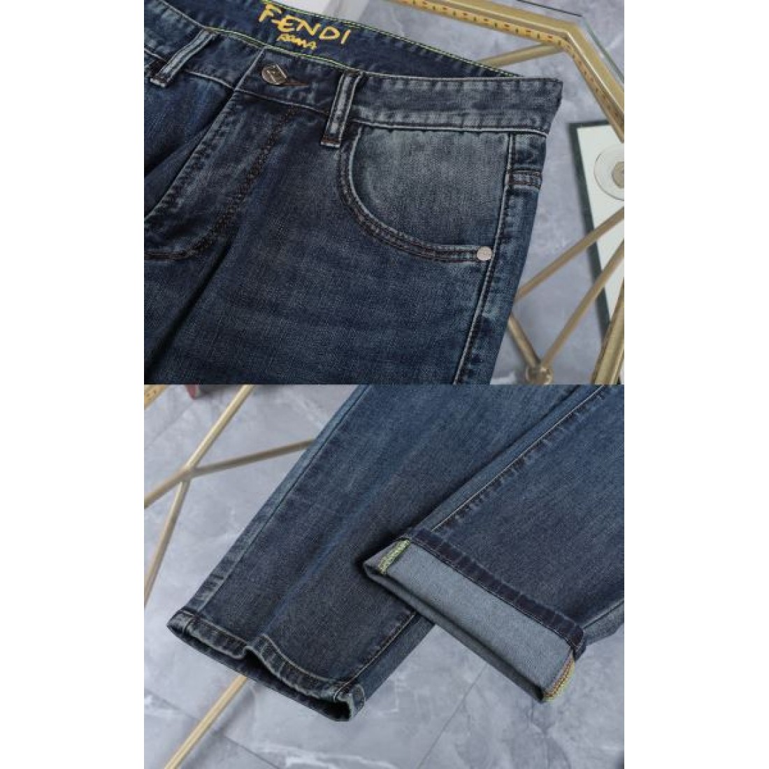 都会的 スタイリッシュ 上品 FENDI フェンデイ コピー ジーンズ 高級感