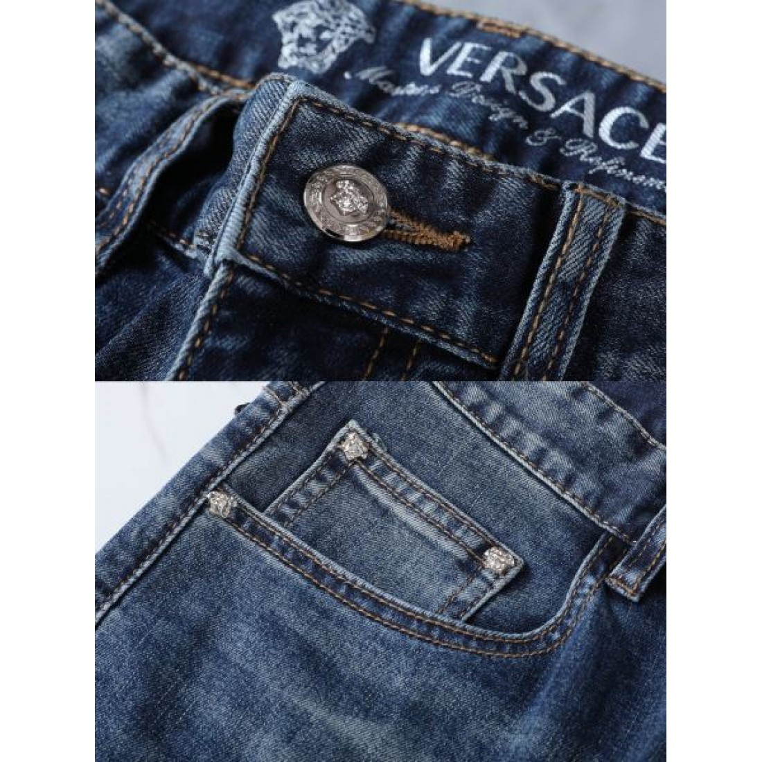 ラグジュアリー 派手め 上質 VERSACE ヴェルサーチェ コピー ジーンズ 目立つ