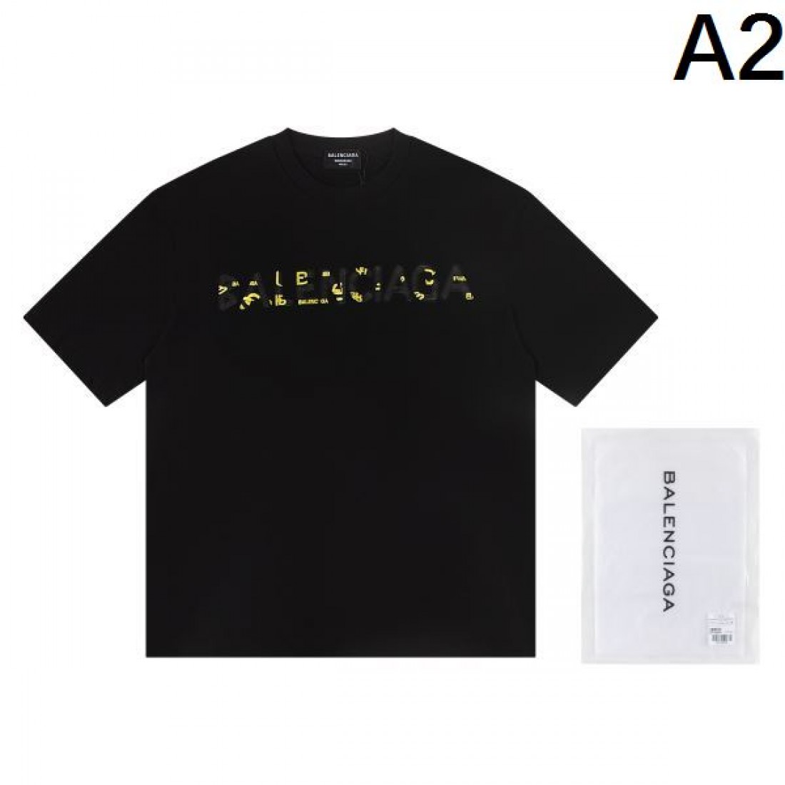 トレンド クール BALENCIAGA バレンシアガ コピー Tシャツ クルーネック ロゴアクセント バックプリントデザイン 柔らか素材 春夏人気