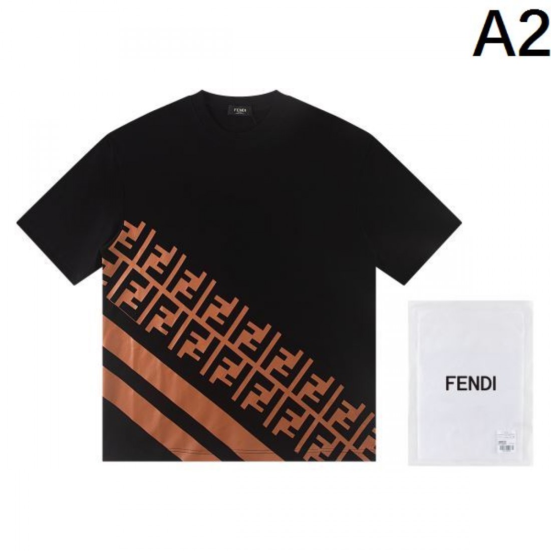 大人カジュアル 上質 FENDI フェンディ コピー Tシャツ 通気性良好 デイリー向け