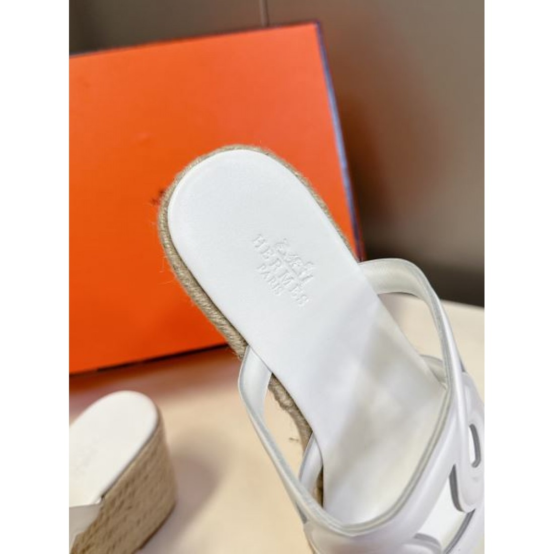 ウェッジソール Hモチーフ 厚底ミュール Hermès エルメス コピー サンダル レディース人気シューズ