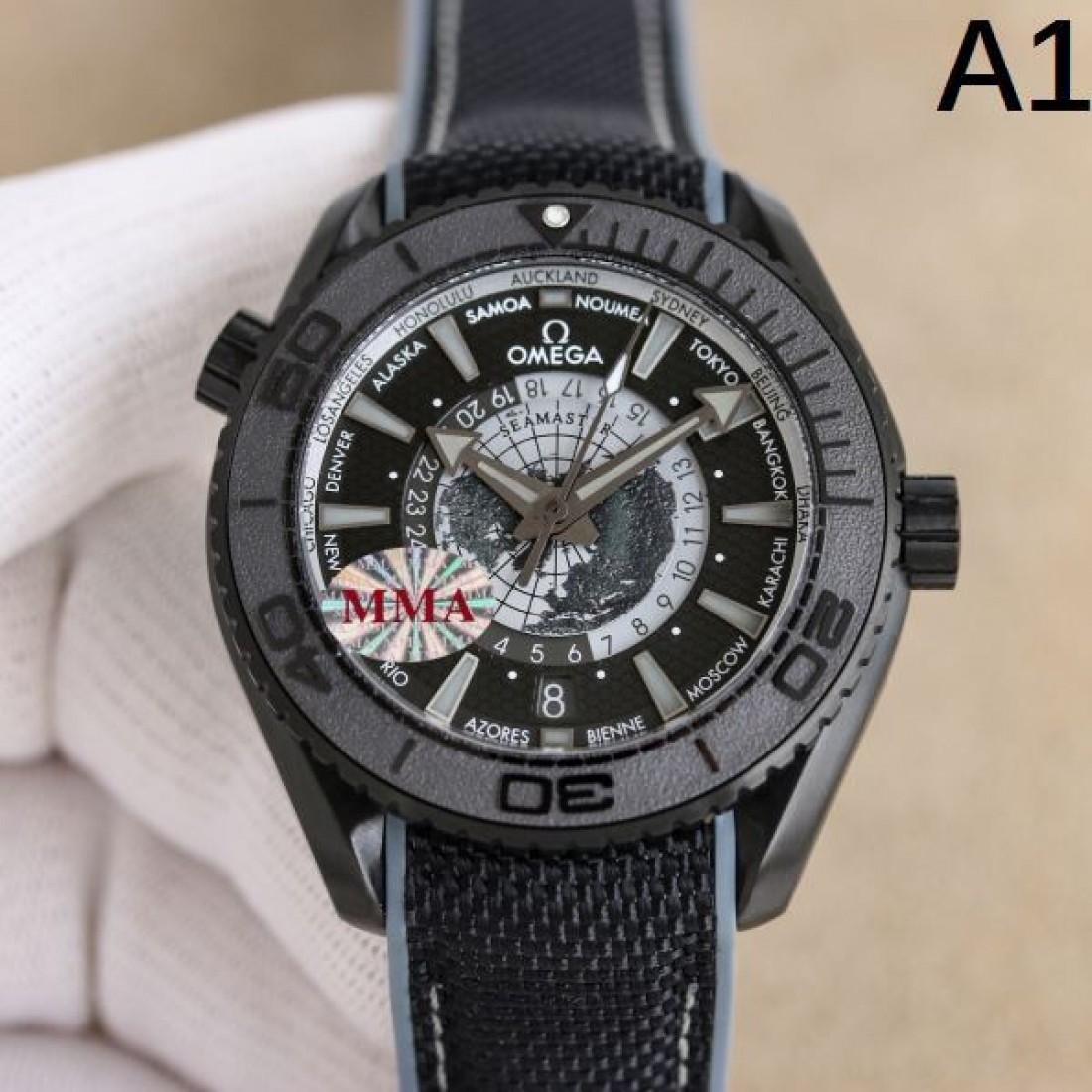 シーマスター 海洋デザイン 都市名インデックス ラバーストラップ 存在感抜群 OMEGA オメガ コピー 腕時計 注目 人気 メンズ