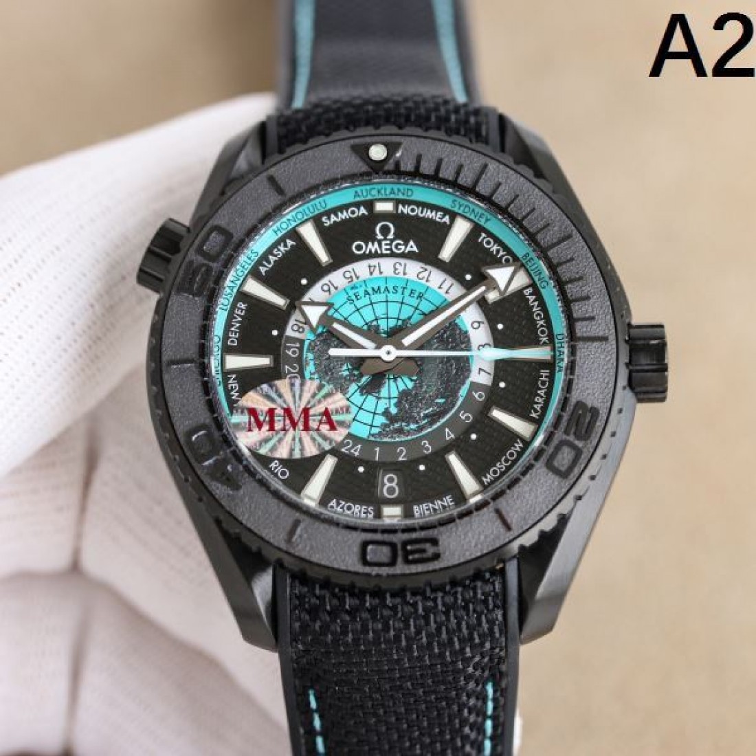 シーマスター 海洋デザイン 都市名インデックス ラバーストラップ 存在感抜群 OMEGA オメガ コピー 腕時計 注目 人気 メンズ