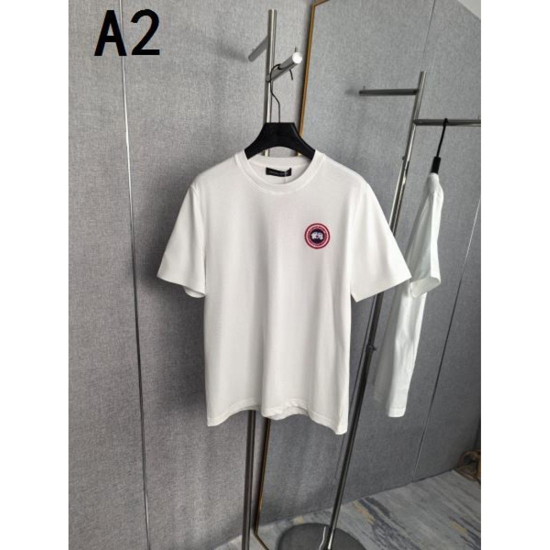 サークルワッペン CANADA GOOSE カナダグース コピー Tシャツ ワンポイント 半袖 クルーネック カジュアル トップス