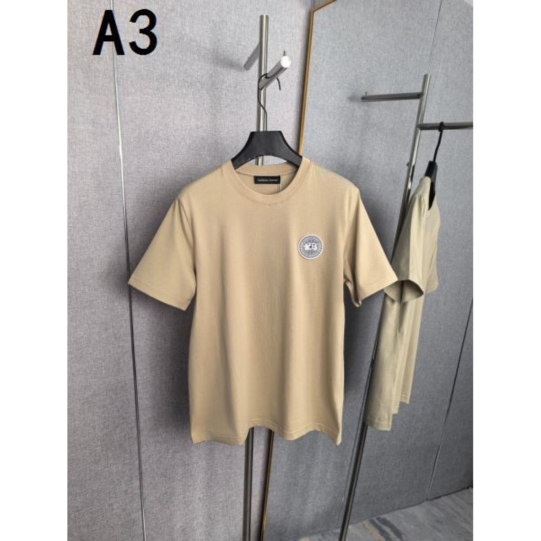 サークルワッペン CANADA GOOSE カナダグース コピー Tシャツ ワンポイント 半袖 クルーネック カジュアル トップス