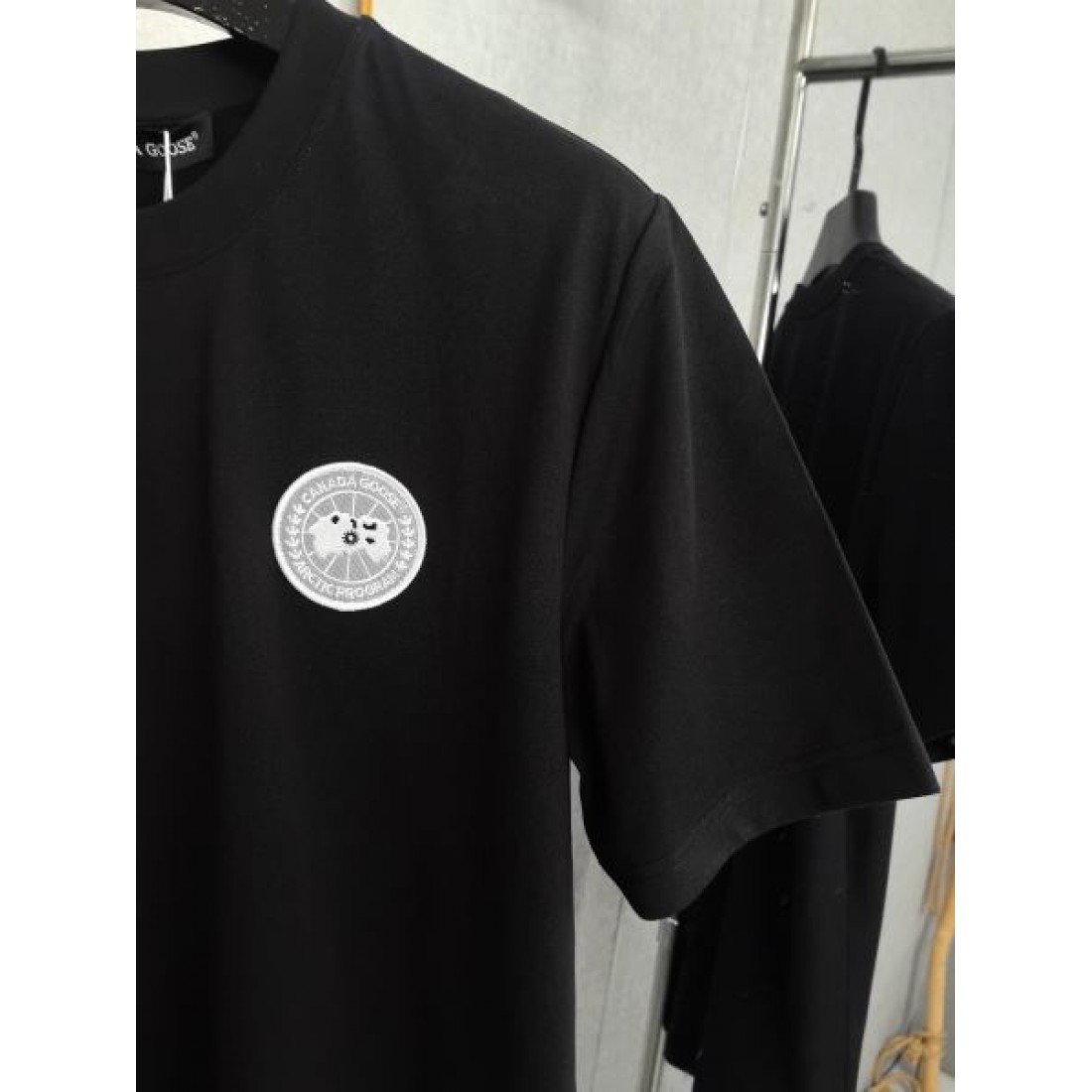 サークルワッペン CANADA GOOSE カナダグース コピー Tシャツ ワンポイント 半袖 クルーネック カジュアル トップス