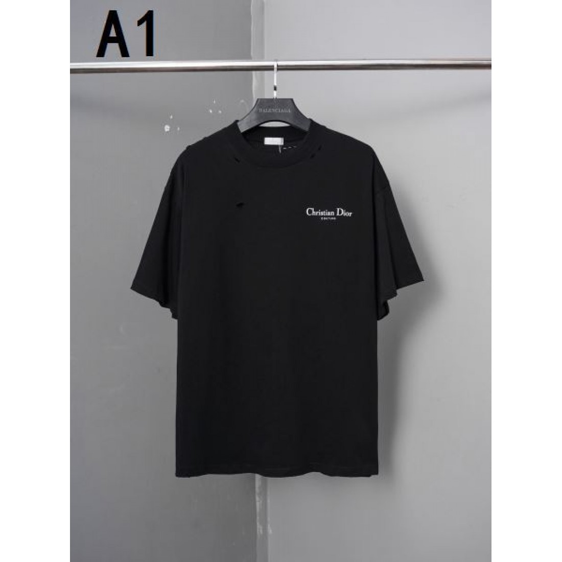 フレンチレタリング Dior ディオール コピー Tシャツ ホワイト×グリーンデザイン ミニマル構成 上品なストリートコーデ対応